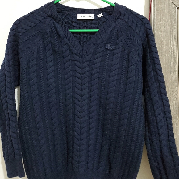 Lacoste wool vneck sweater - Picture 1 of 6
